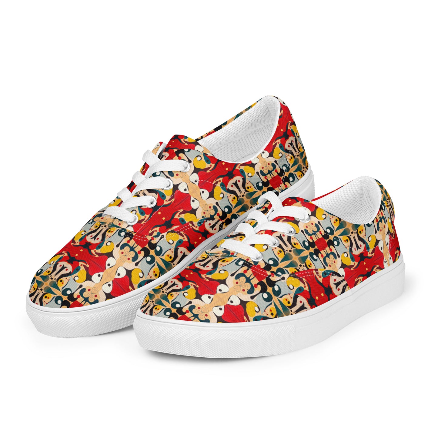 DMV 0203 Vintage Artsy Women’s lace-up canvas shoes