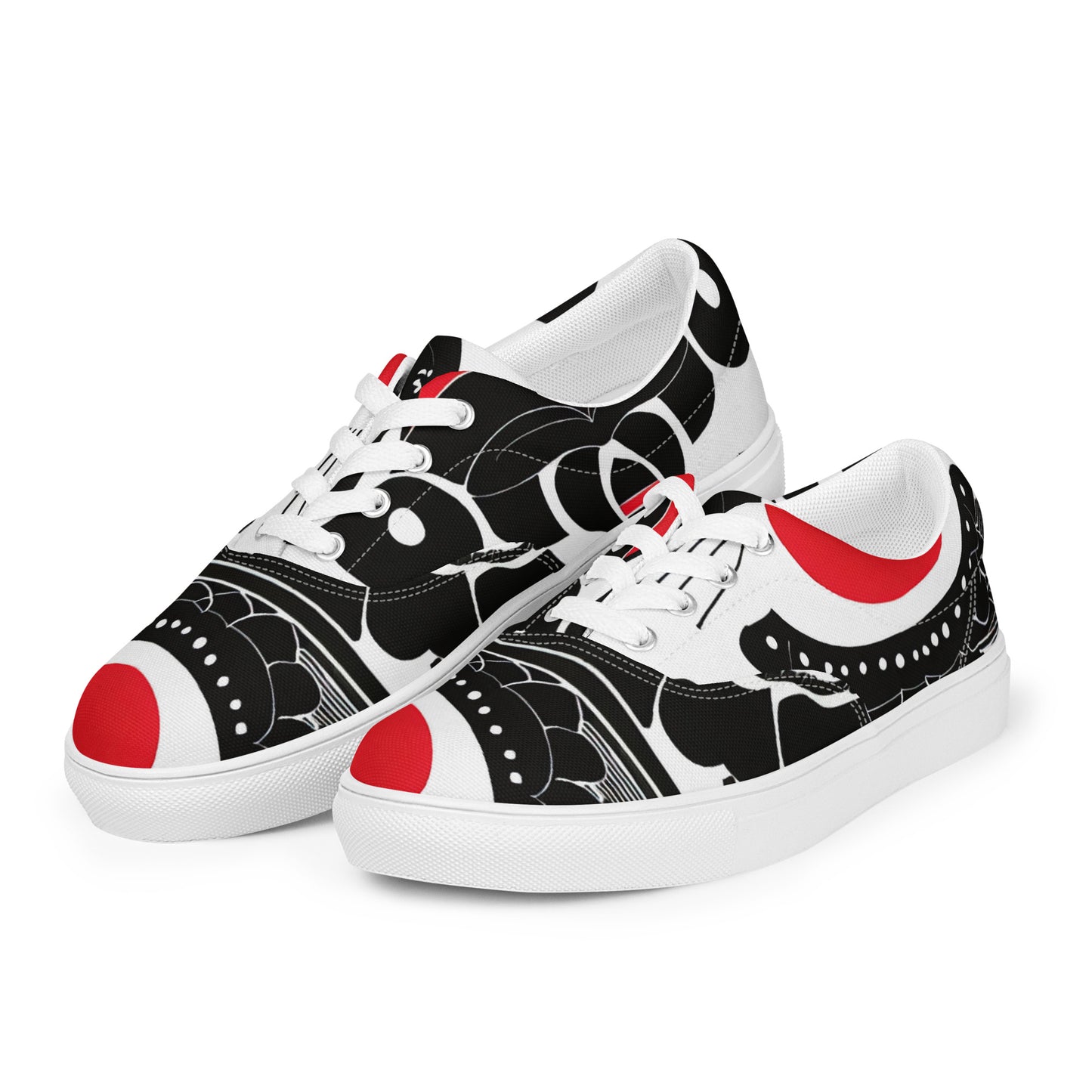 DMV 0294 Boho Women’s lace-up canvas shoes