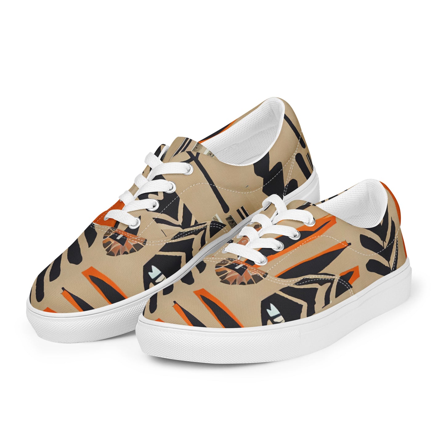 DMV 0202 Boho Women’s lace-up canvas shoes