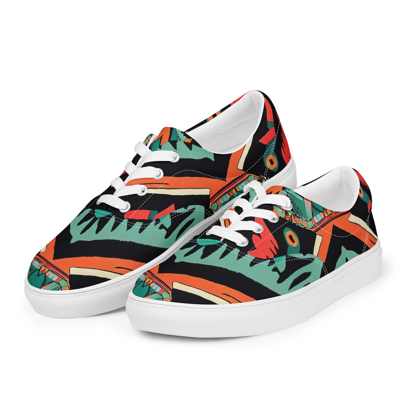 DMV 0154 Boho Women’s lace-up canvas shoes