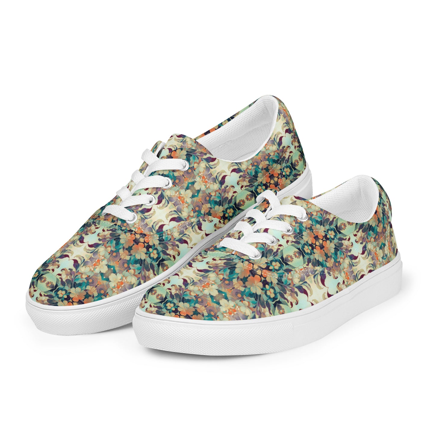 DMV 0408 Chic Boho Women’s lace-up canvas shoes