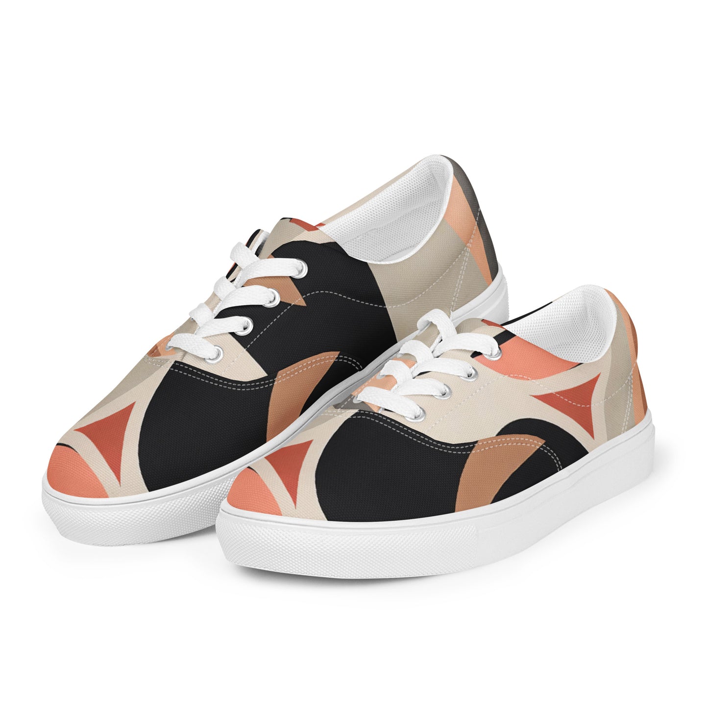 DMV 0278 Boho Women’s lace-up canvas shoes