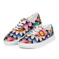 DMV 0515 Floral Women’s lace-up canvas shoes