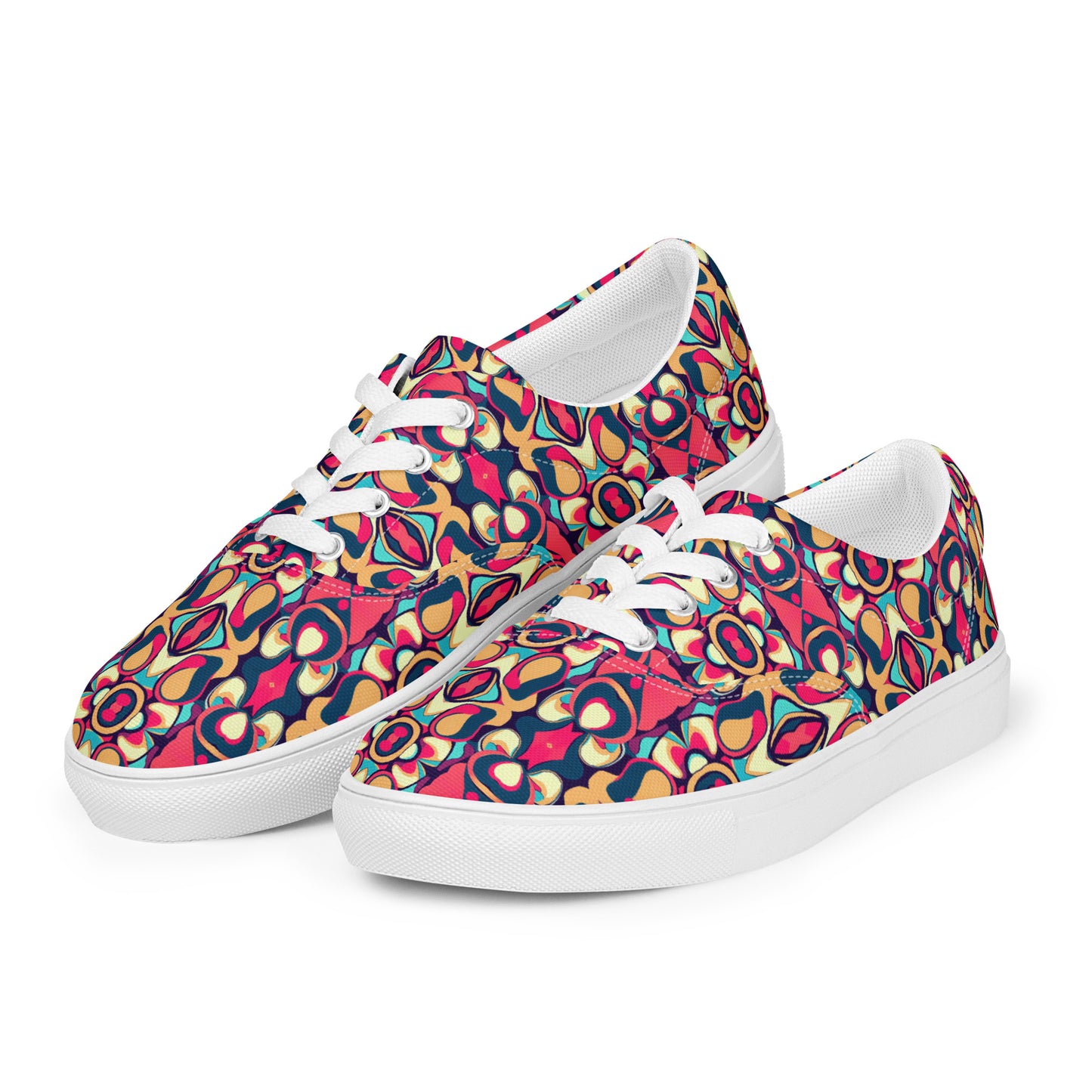 DMV 1049 Vintage Artsy Women’s lace-up canvas shoes