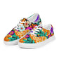 DMV 0552 Floral Women’s lace-up canvas shoes