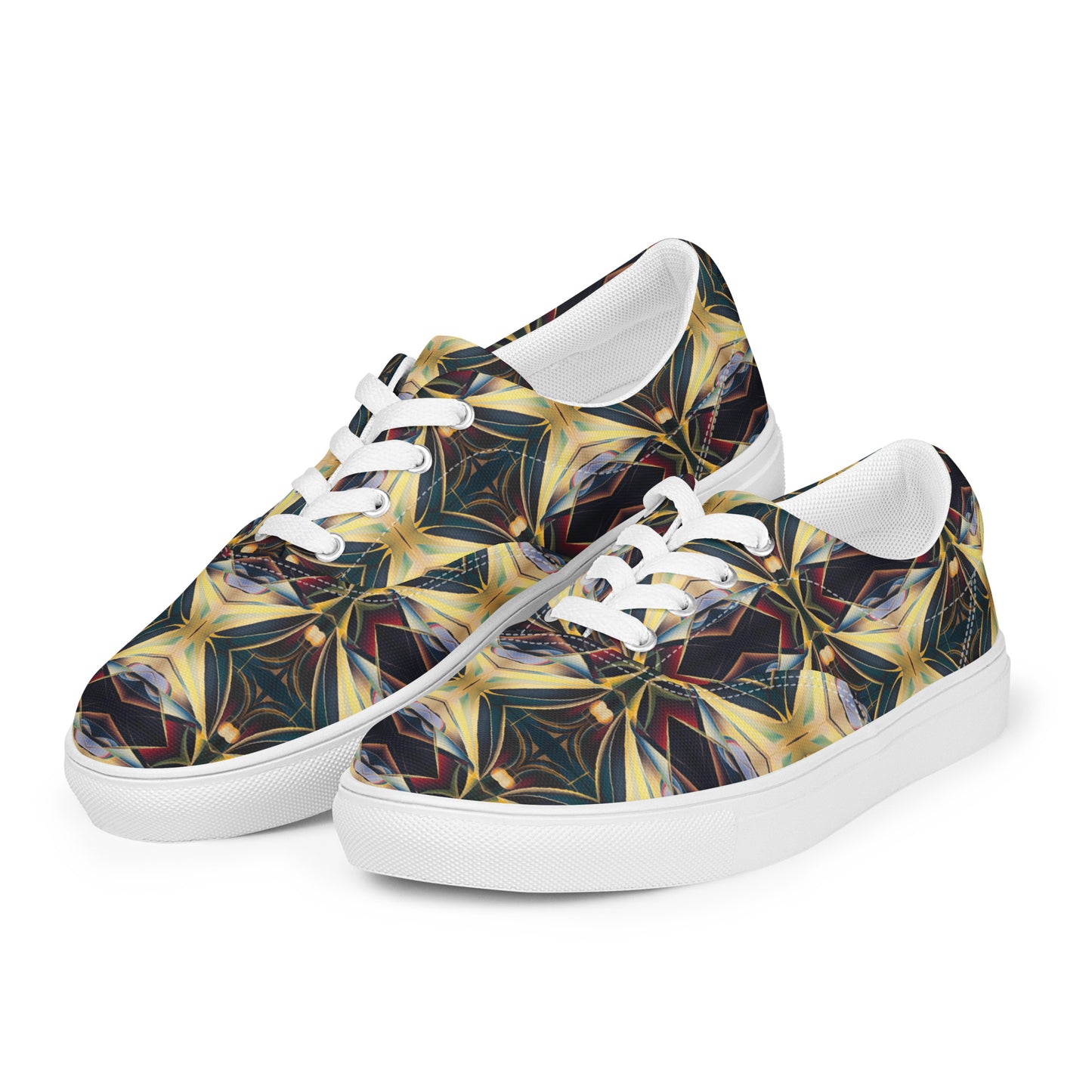 DMV 0925 Conceptual Artsy Women’s lace-up canvas shoes