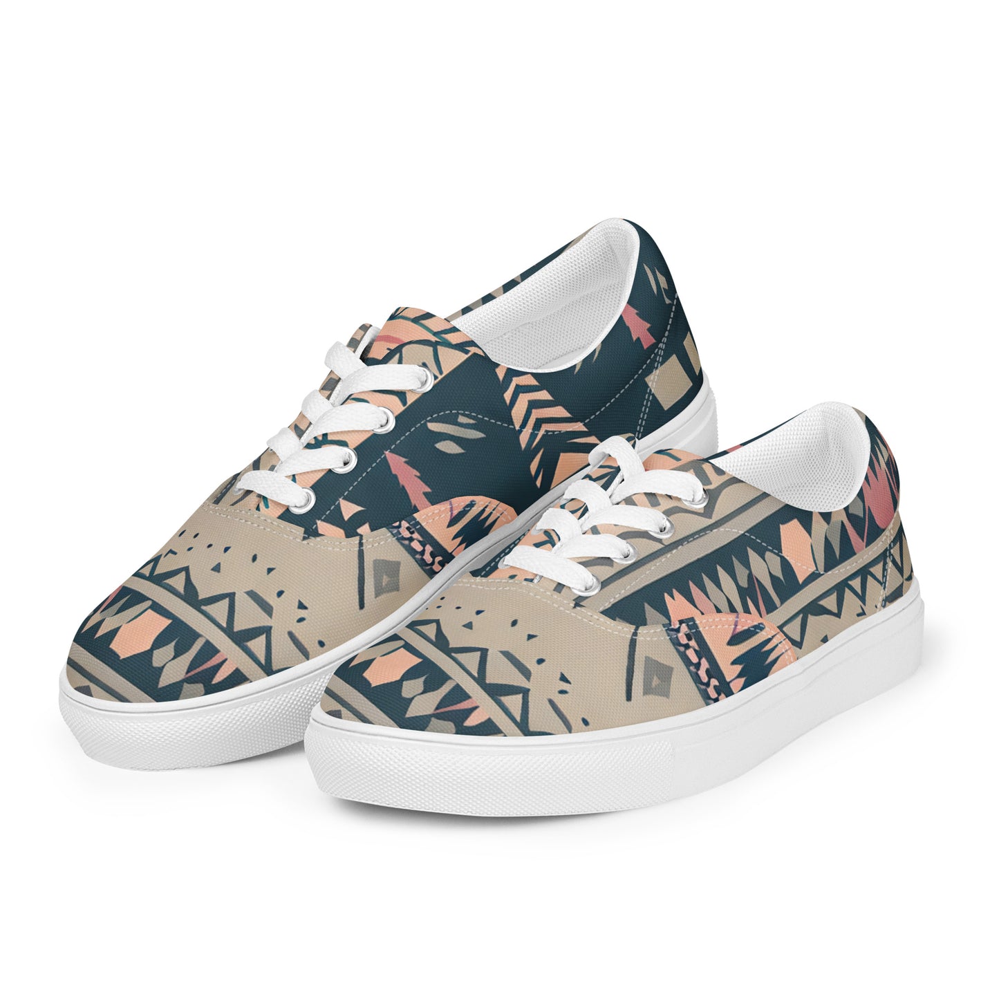 DMV 1220 Boho Women’s lace-up canvas shoes