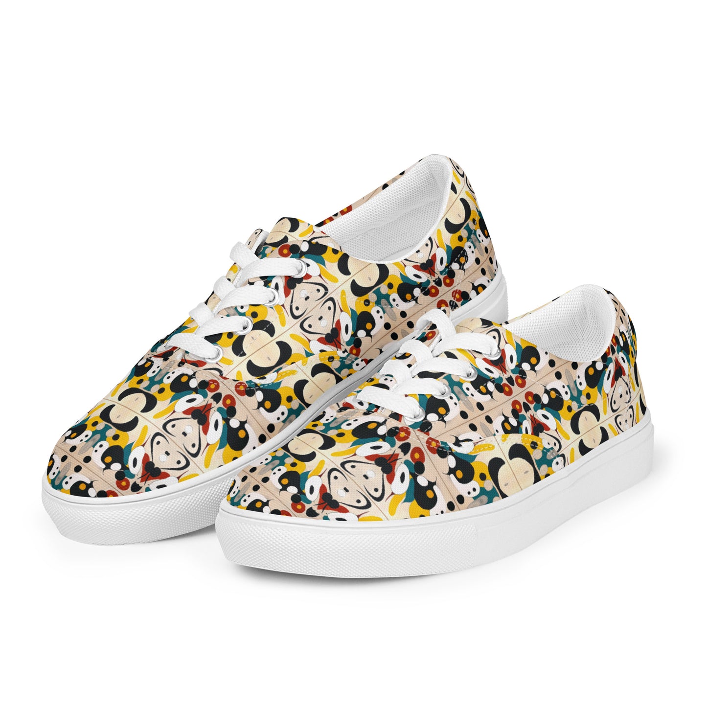 DMV 0733 Vintage Artsy Women’s lace-up canvas shoes