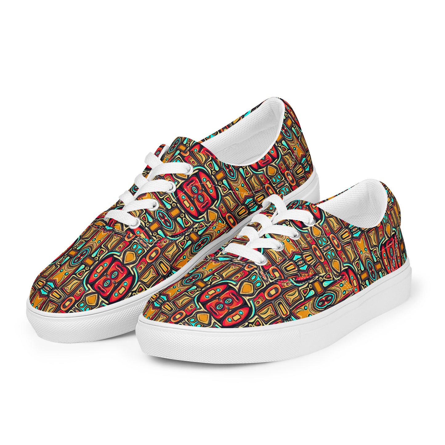 DMV 0796 Psy Artsy Women’s lace-up canvas shoes