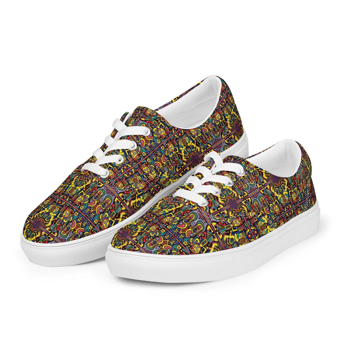 DMV 1079 Psy Artsy Women’s lace-up canvas shoes