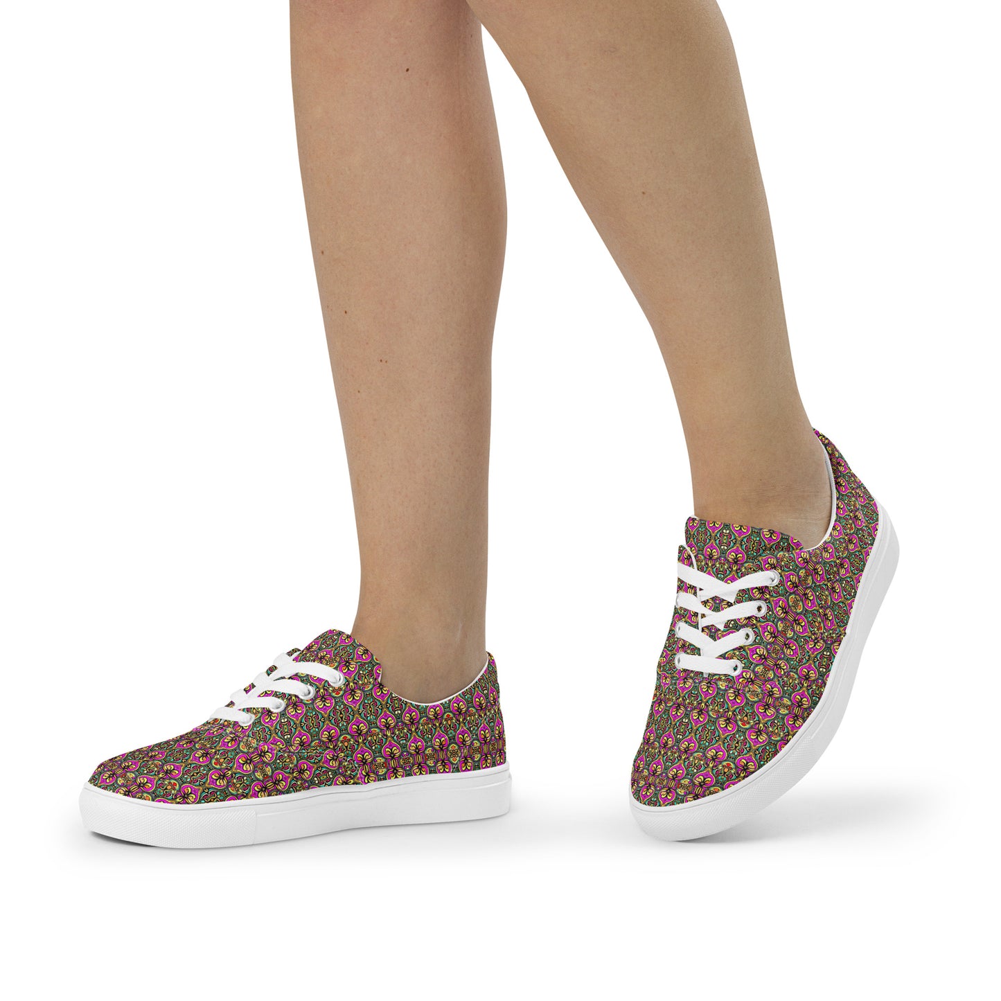 DMV 0239 Psy Artsy Women’s lace-up canvas shoes