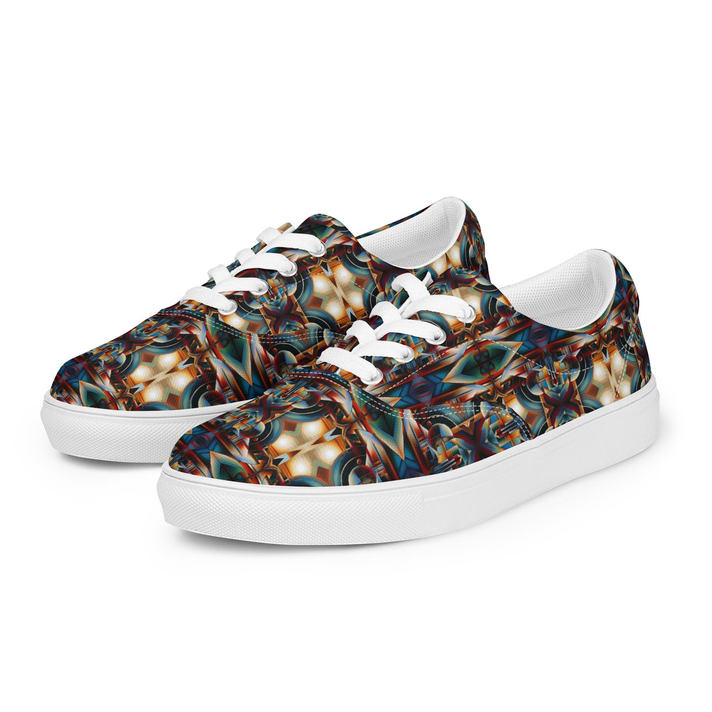 DMV 0127 Conceptual Artsy Women’s lace-up canvas shoes