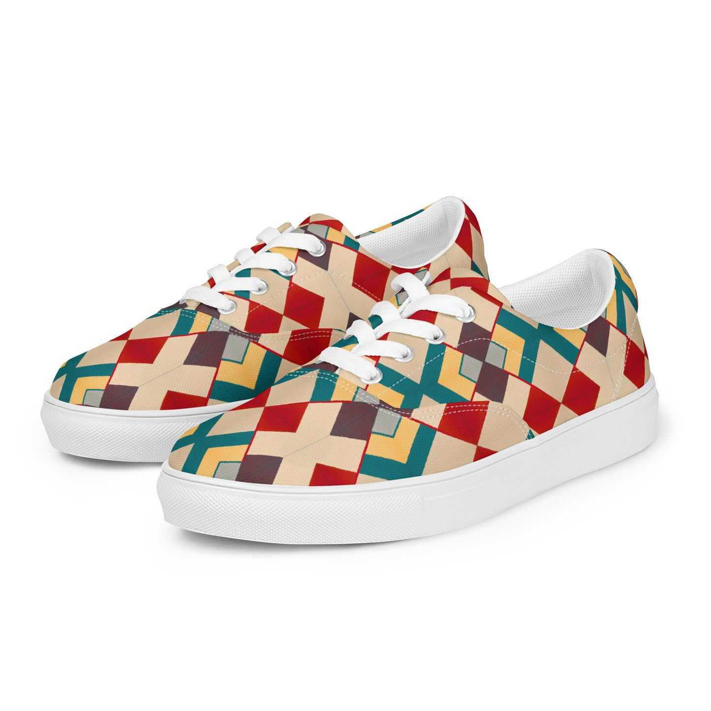 DMV 0129 Classic Boho Women’s lace-up canvas shoes