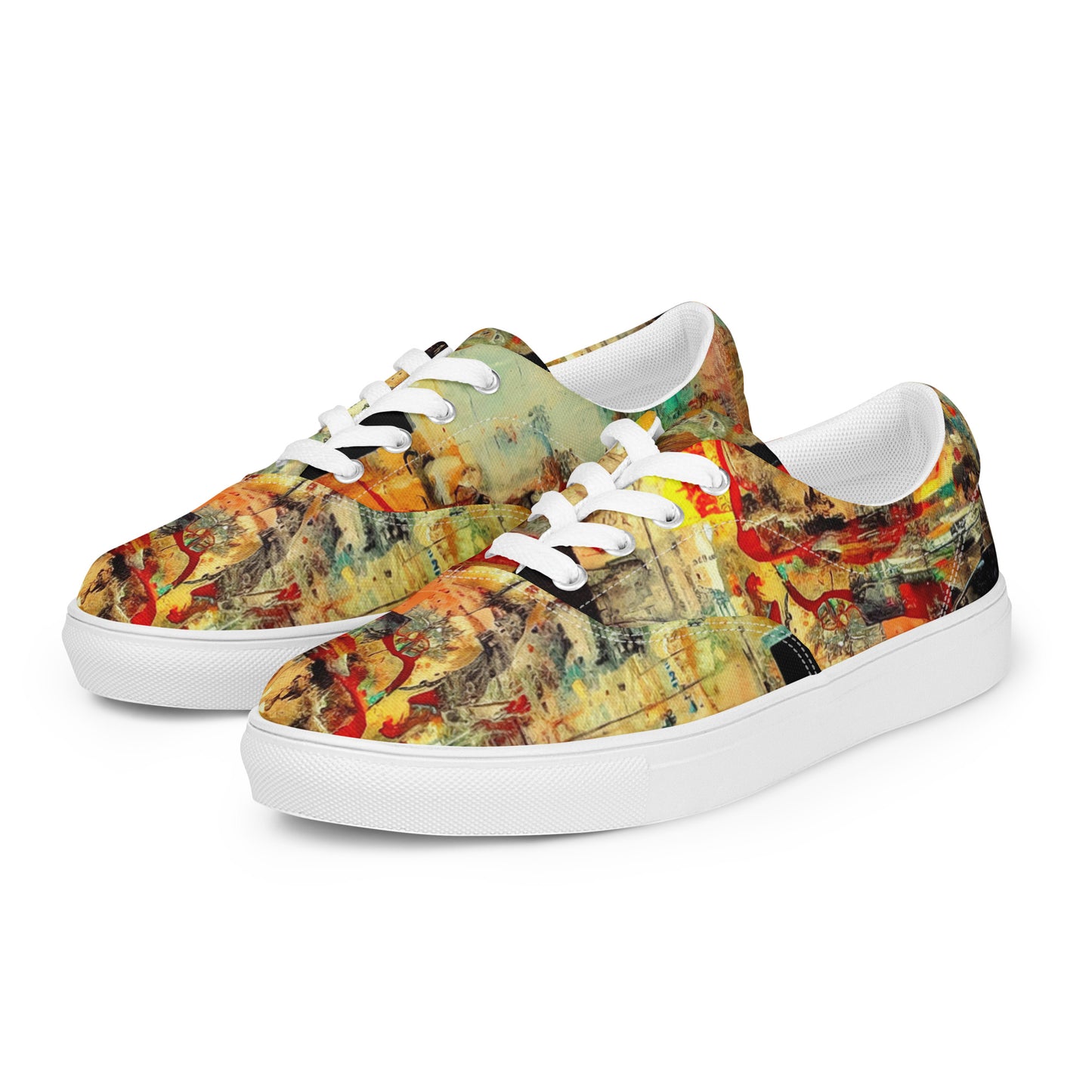 DMV 0132 Avant Garde Women’s lace-up canvas shoes