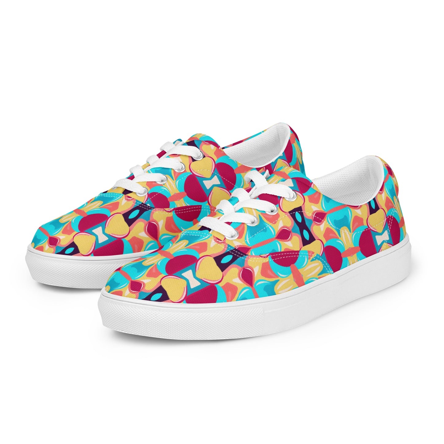 DMV 0134 Vintage Artsy Women’s lace-up canvas shoes