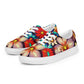 DMV 0197 Floral Women’s lace-up canvas shoes