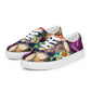 DMV 0206 Floral Women’s lace-up canvas shoes