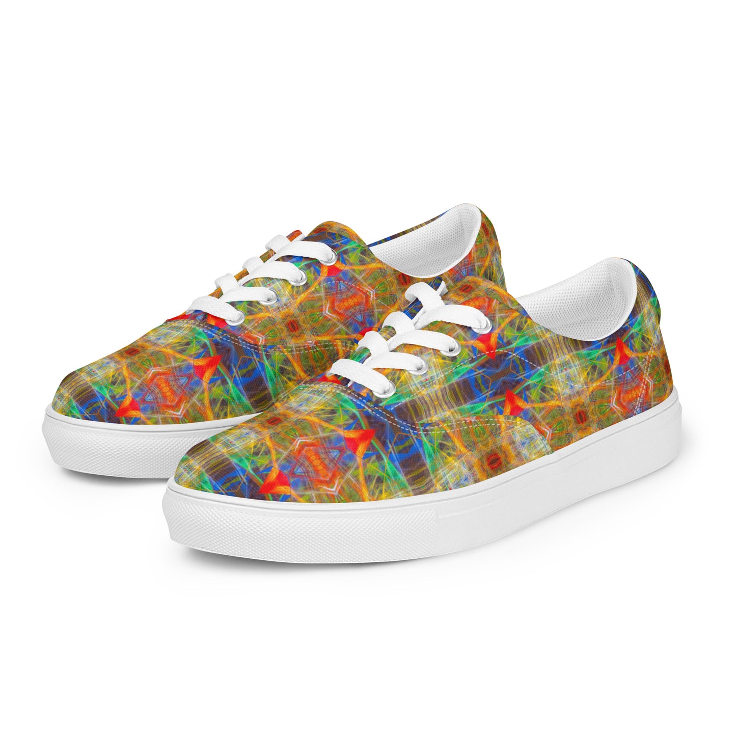 DMV 0191 Avant Garde Artsy Women’s lace-up canvas shoes