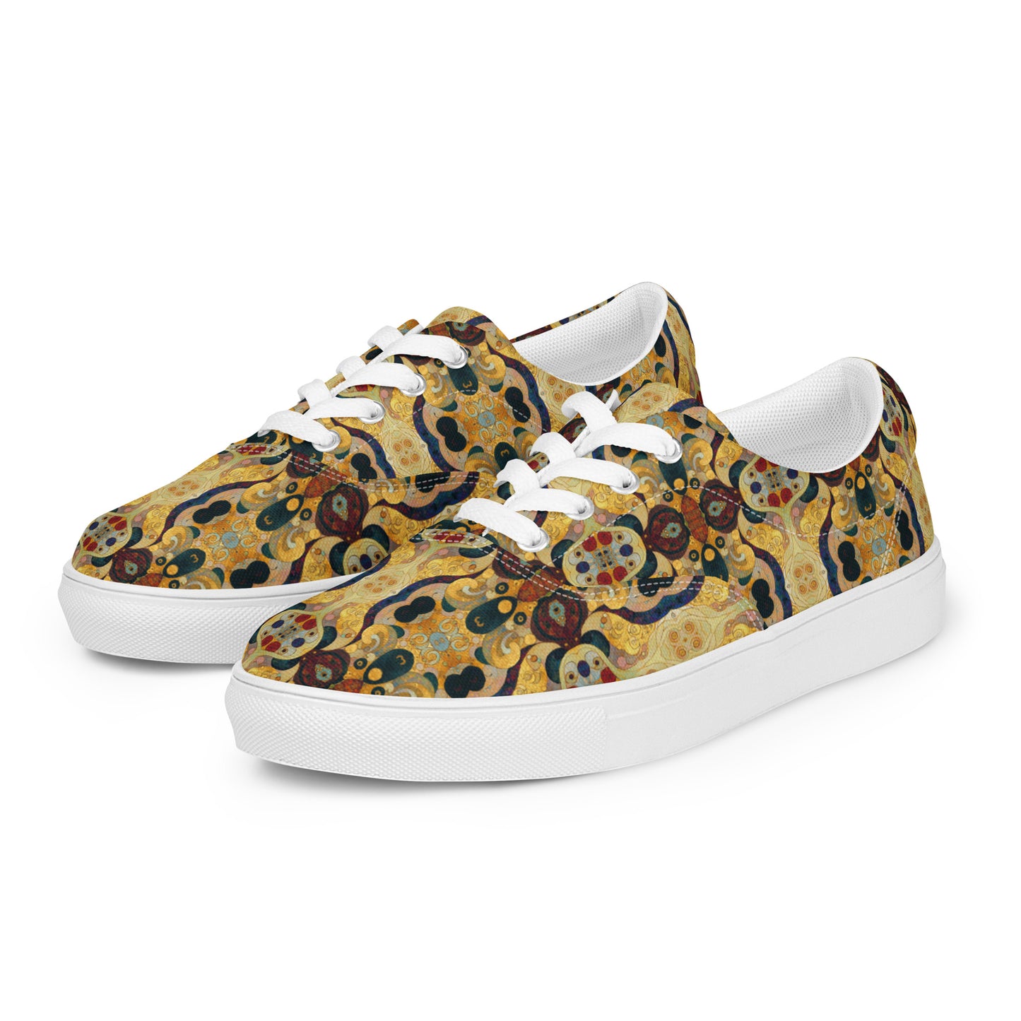 DMV 0407 Chic Boho Women’s lace-up canvas shoes