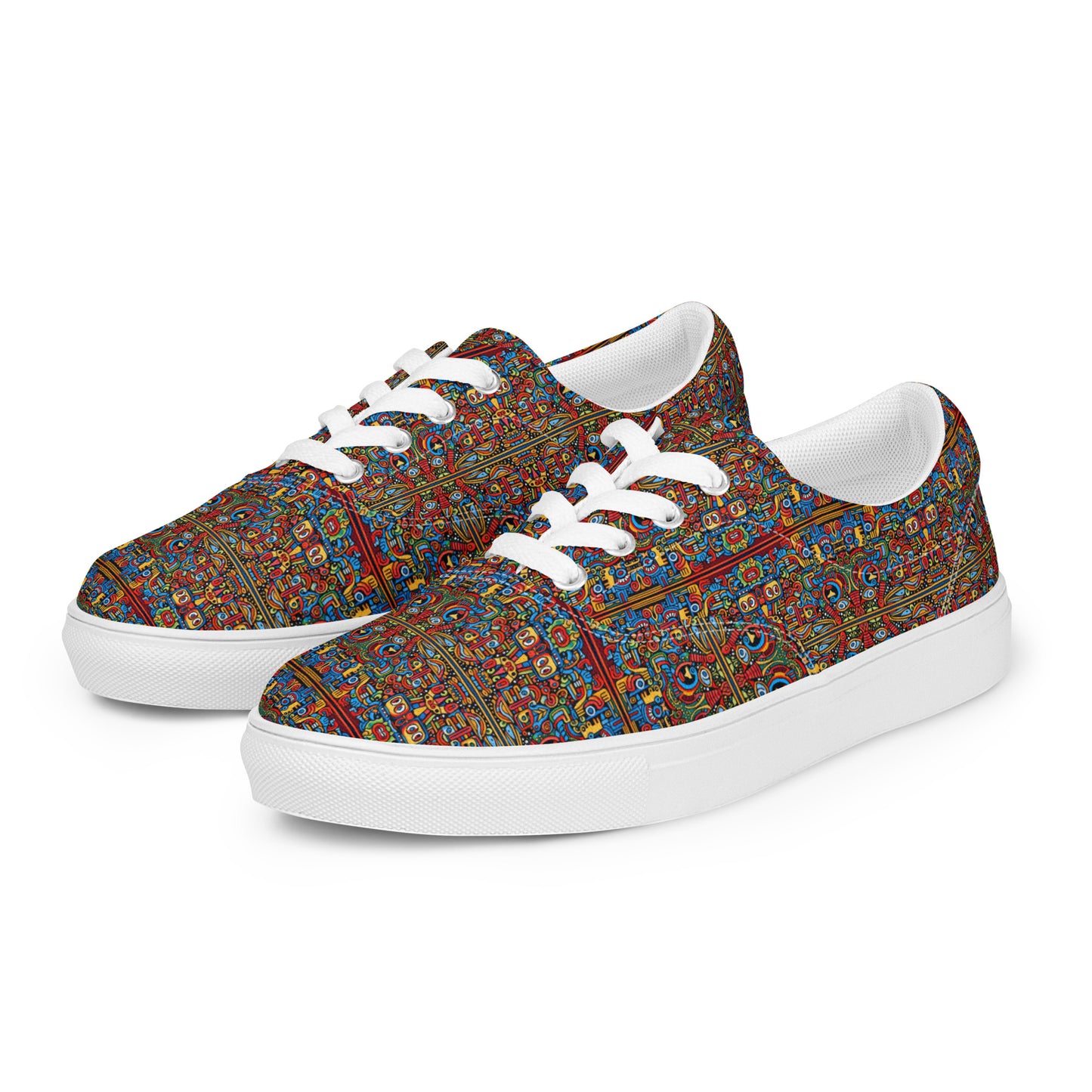 DMV 1358 Psy Artsy Women’s lace-up canvas shoes