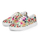 DMV 0307 Floral Women’s lace-up canvas shoes