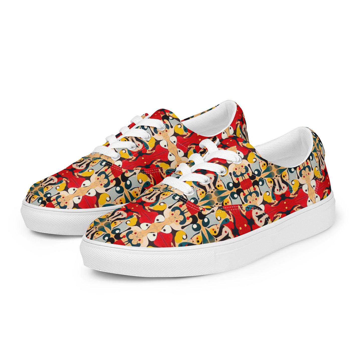 DMV 0203 Vintage Artsy Women’s lace-up canvas shoes