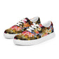 DMV 1522 Floral Women’s lace-up canvas shoes