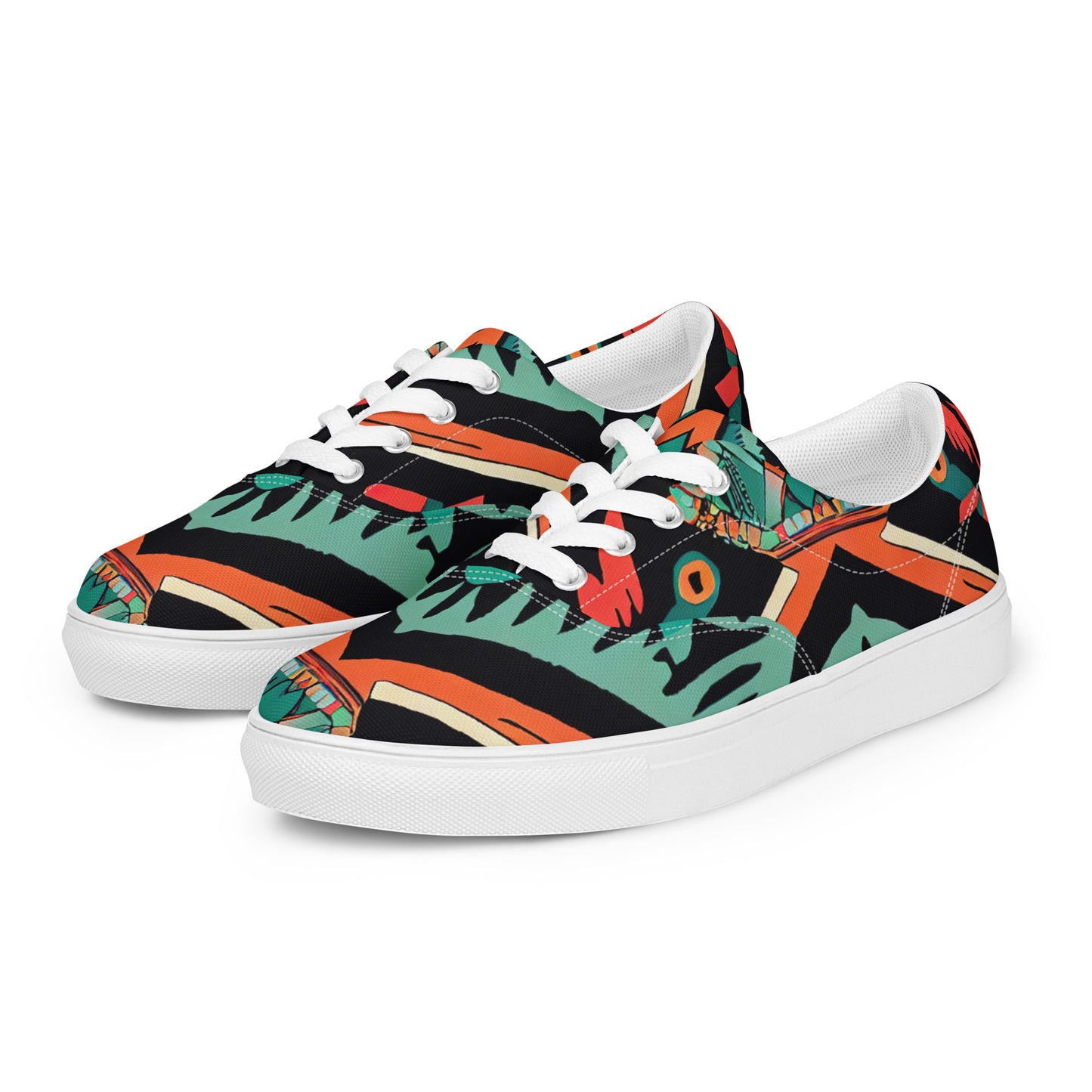 DMV 0154 Boho Women’s lace-up canvas shoes