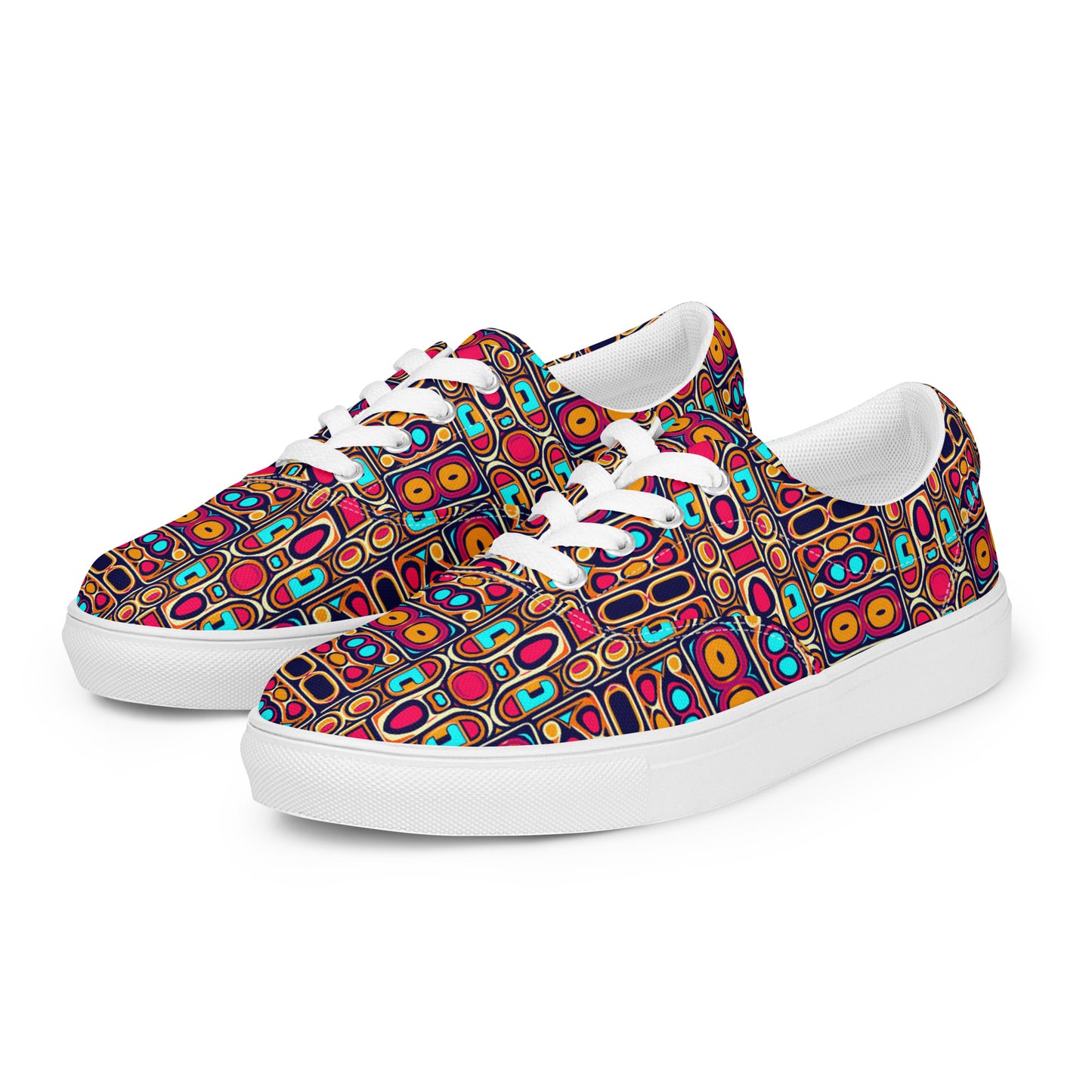 DMV 0185 Vintage Artsy Women’s lace-up canvas shoes