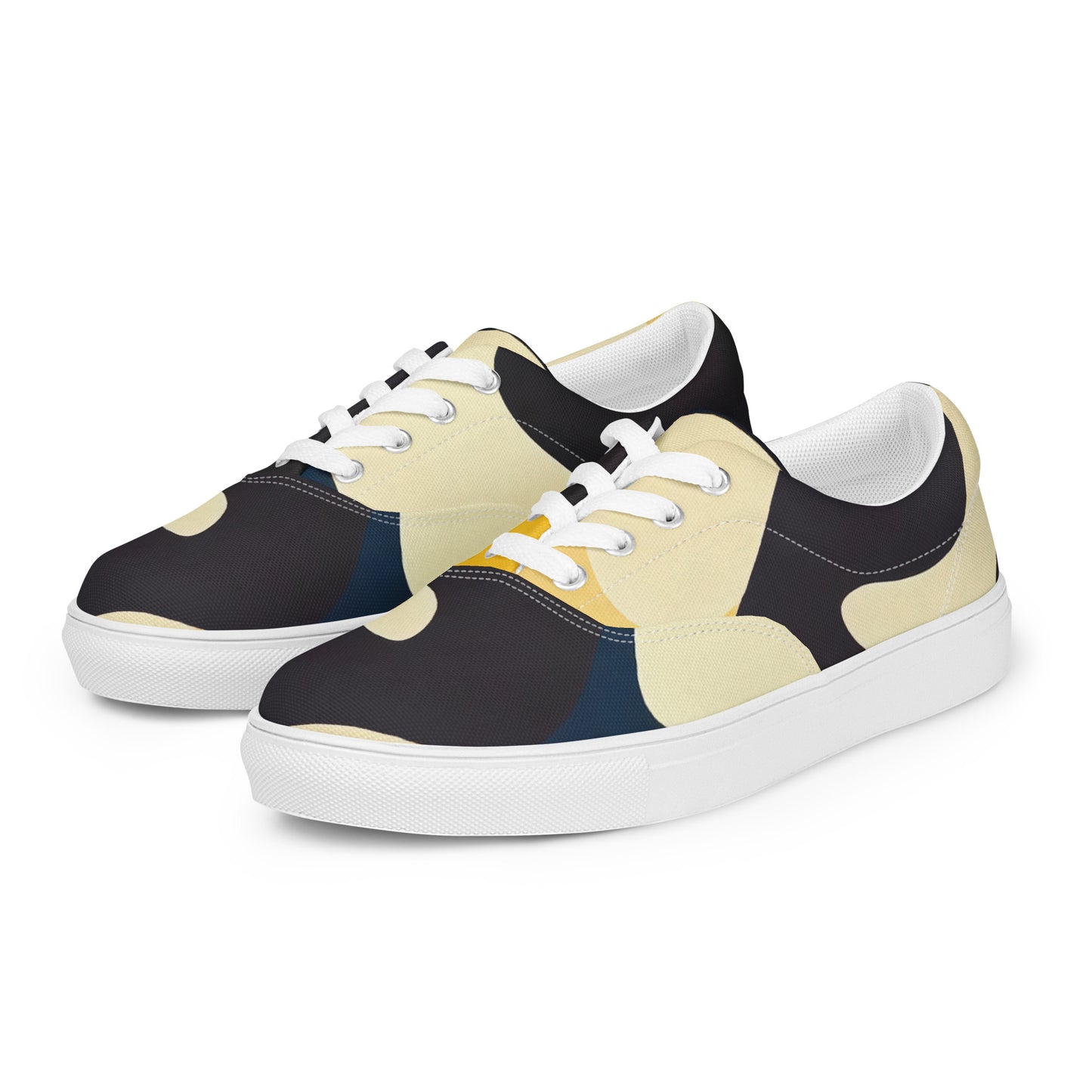 DMV 0421 Retro Art Women’s lace-up canvas shoes