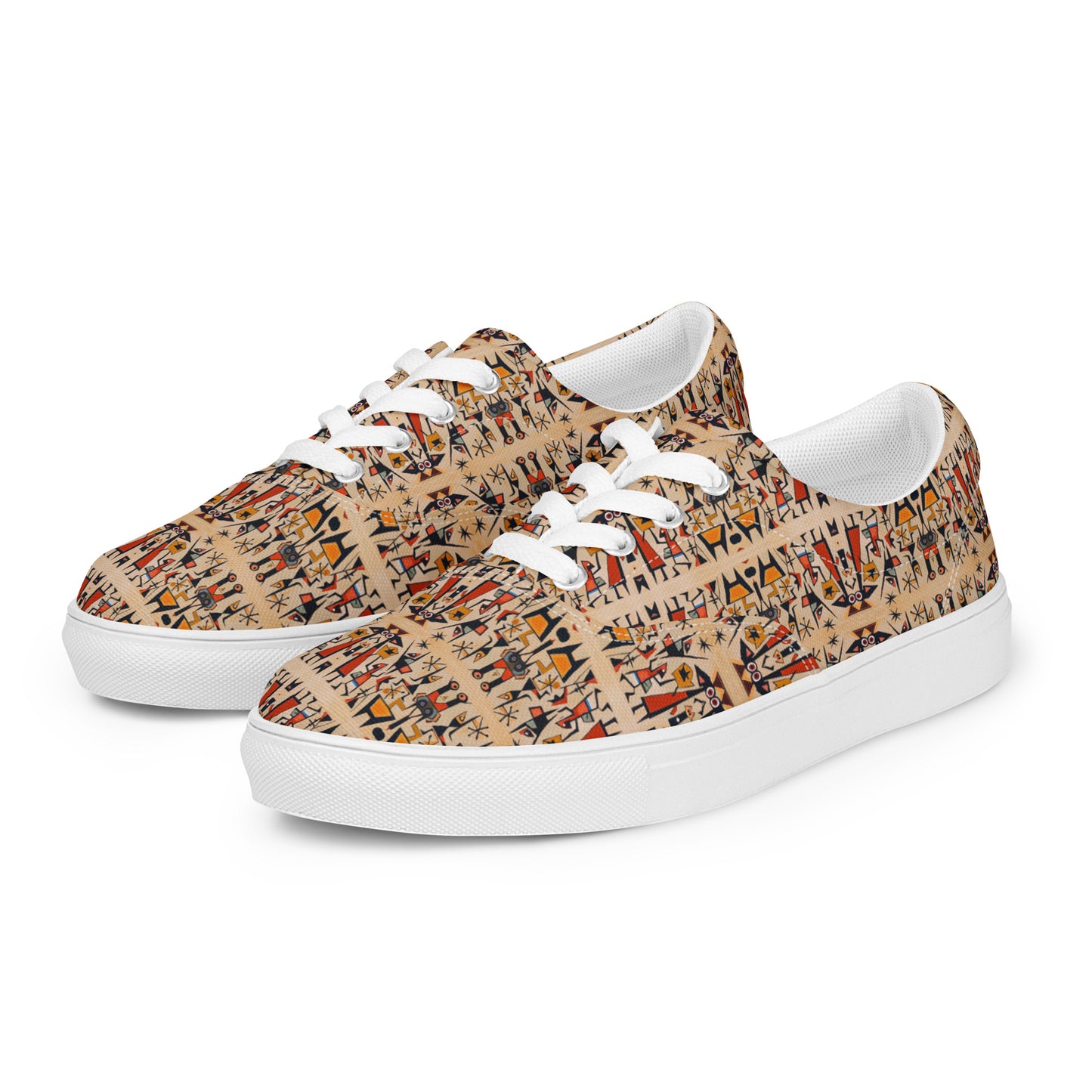 DMV 0509 Classic Boho Women’s lace-up canvas shoes