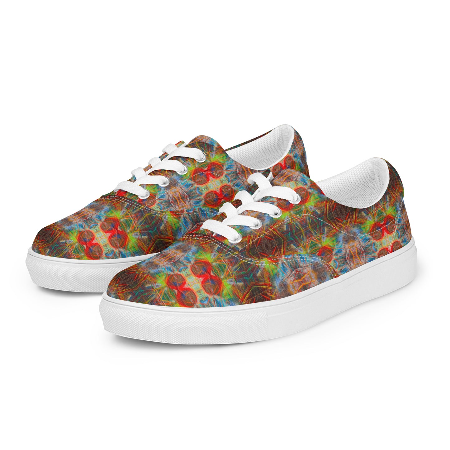 DMV 0774 Avant Garde Artsy Women’s lace-up canvas shoes