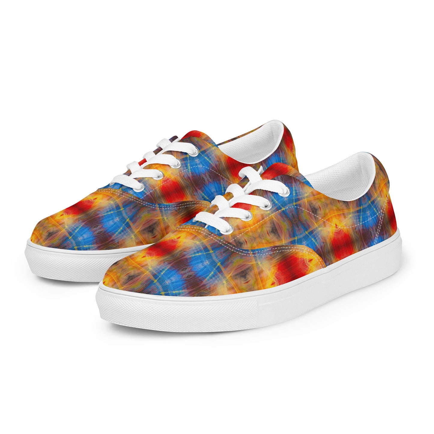 DMV 0341 Avant Garde Artsy Women’s lace-up canvas shoes