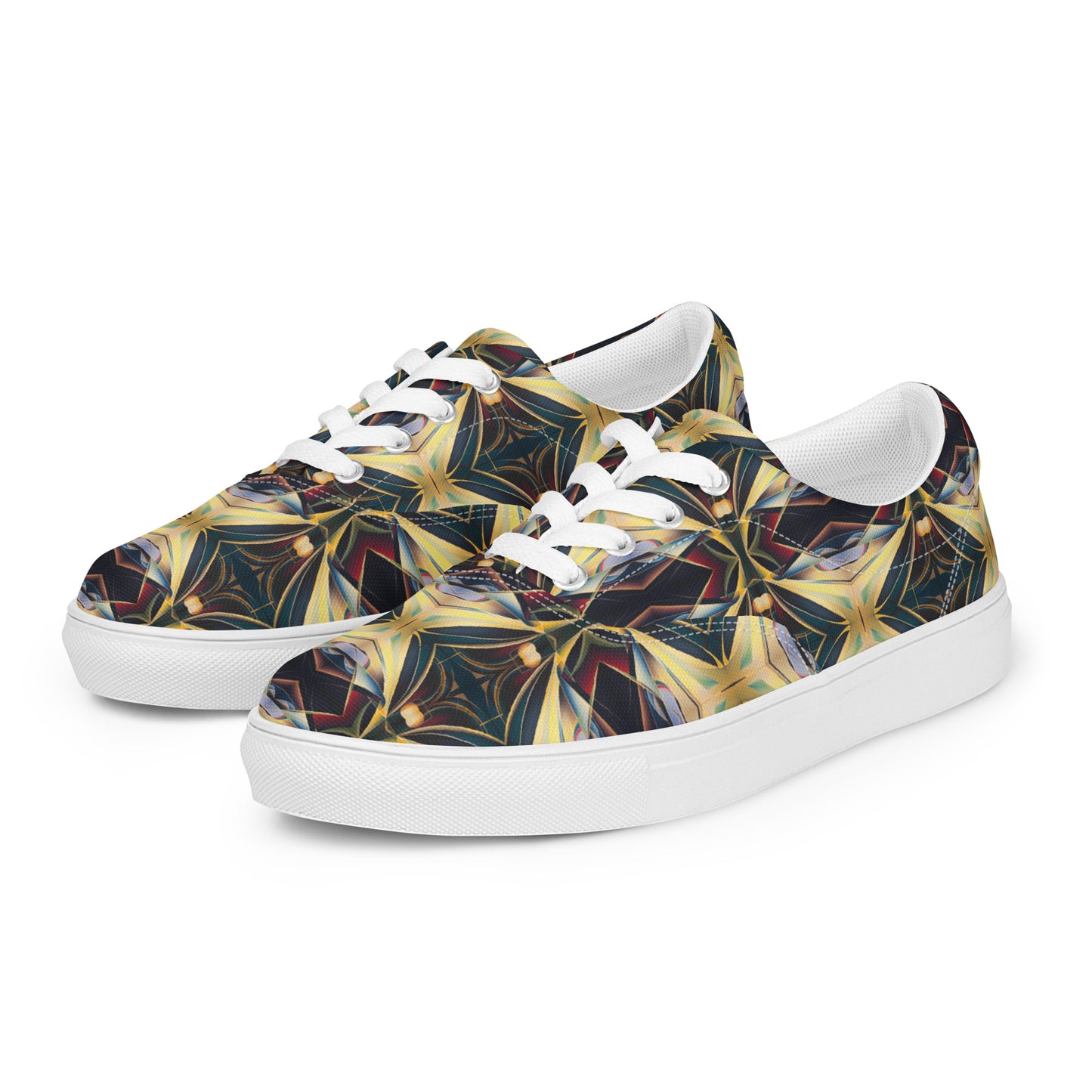 DMV 0925 Conceptual Artsy Women’s lace-up canvas shoes