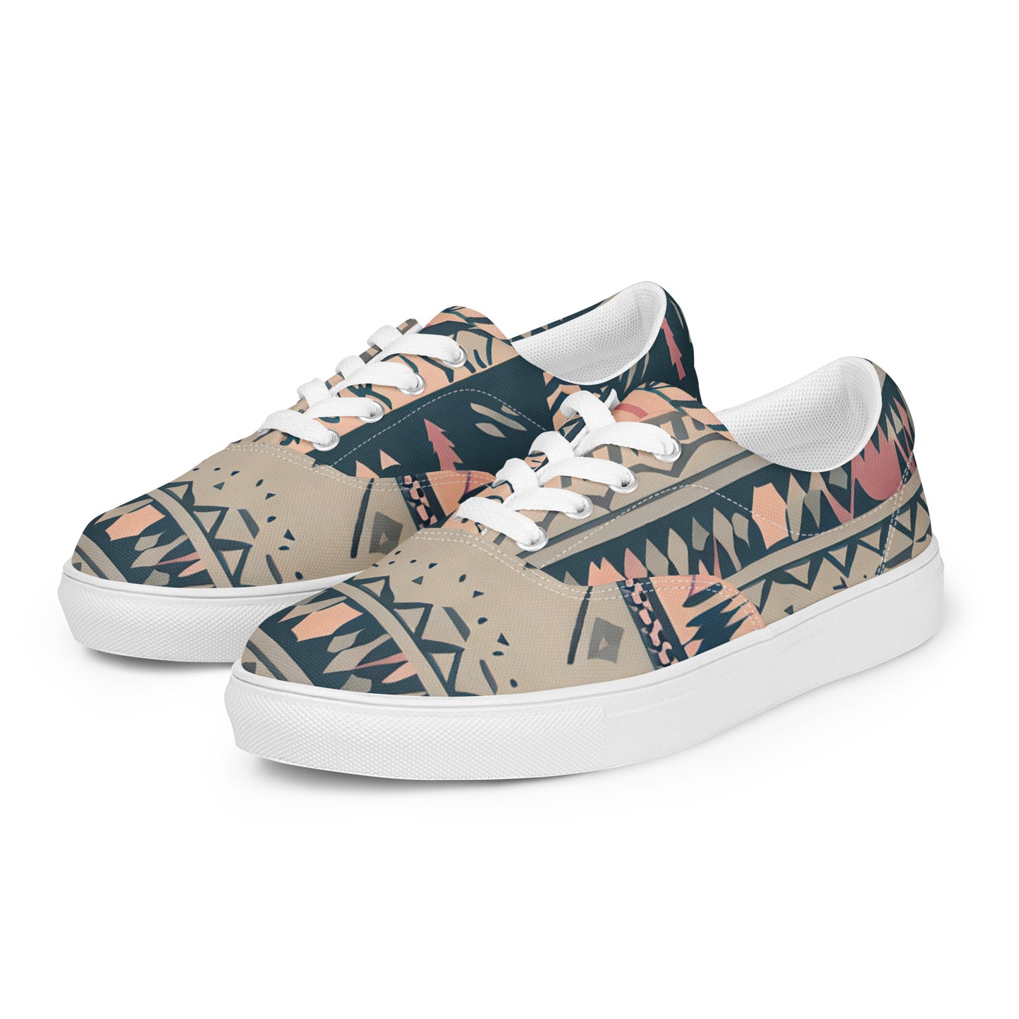 DMV 1220 Boho Women’s lace-up canvas shoes