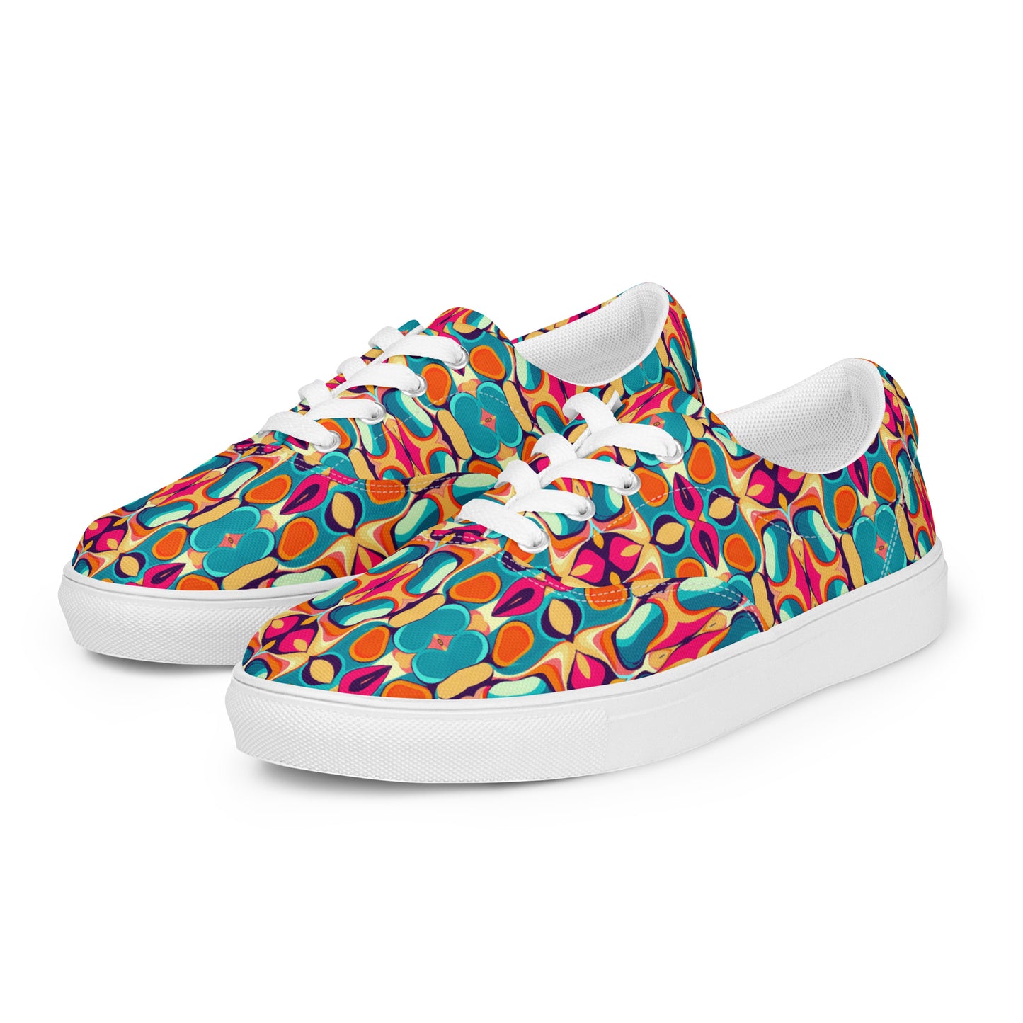 DMV 0338 Vintage Artsy Women’s lace-up canvas shoes