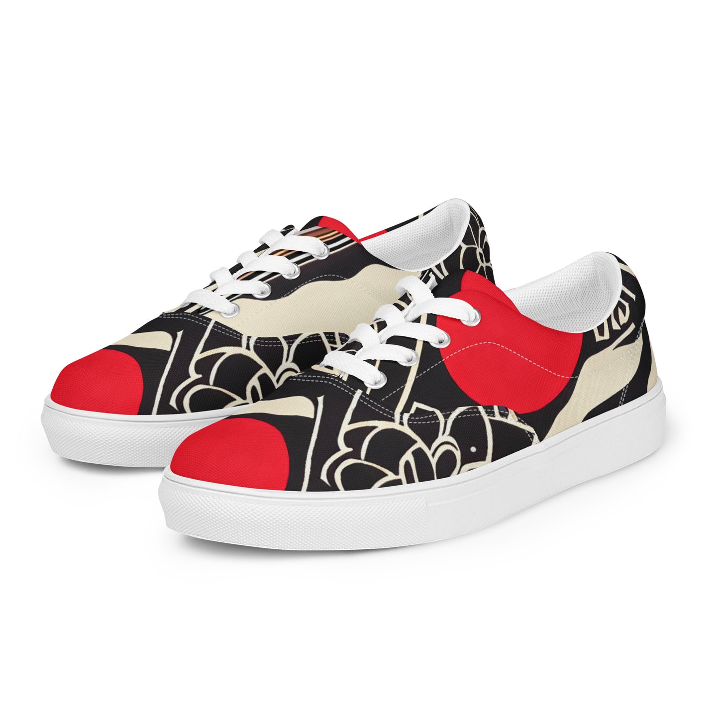 DMV 0917 Boho Women’s lace-up canvas shoes