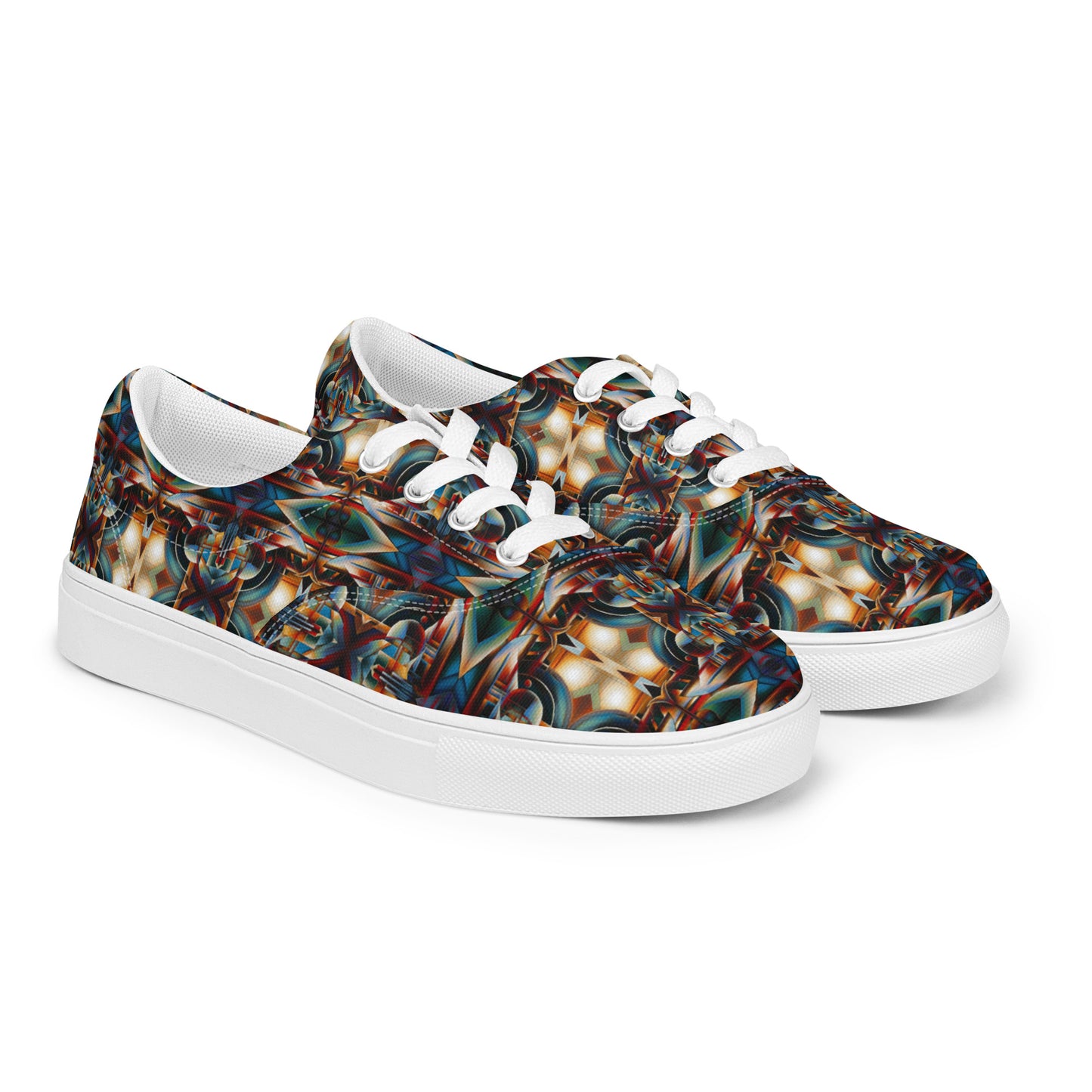 DMV 0127 Conceptual Artsy Women’s lace-up canvas shoes