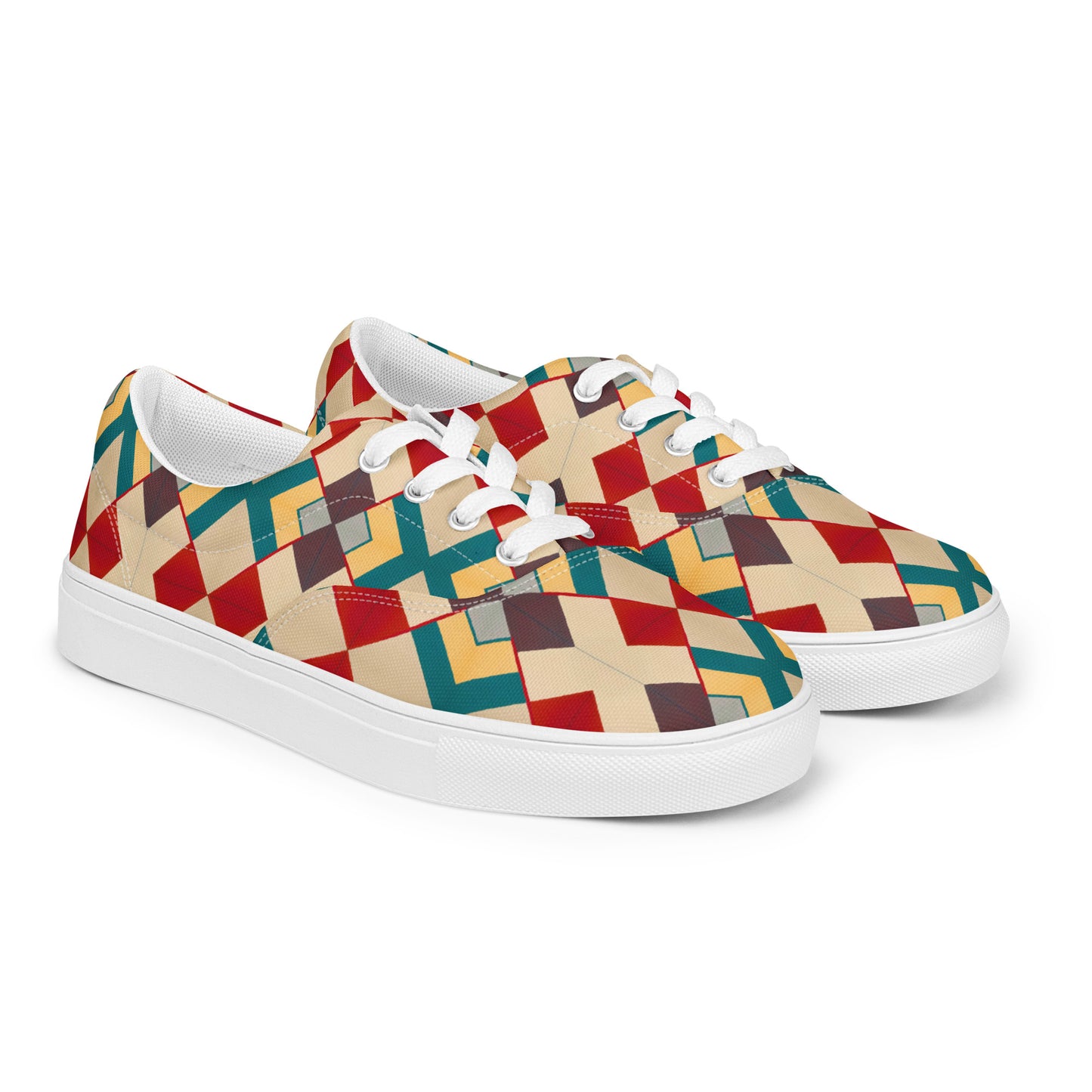 DMV 0129 Classic Boho Women’s lace-up canvas shoes