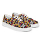 DMV 0142 Geo Boho Women’s lace-up canvas shoes