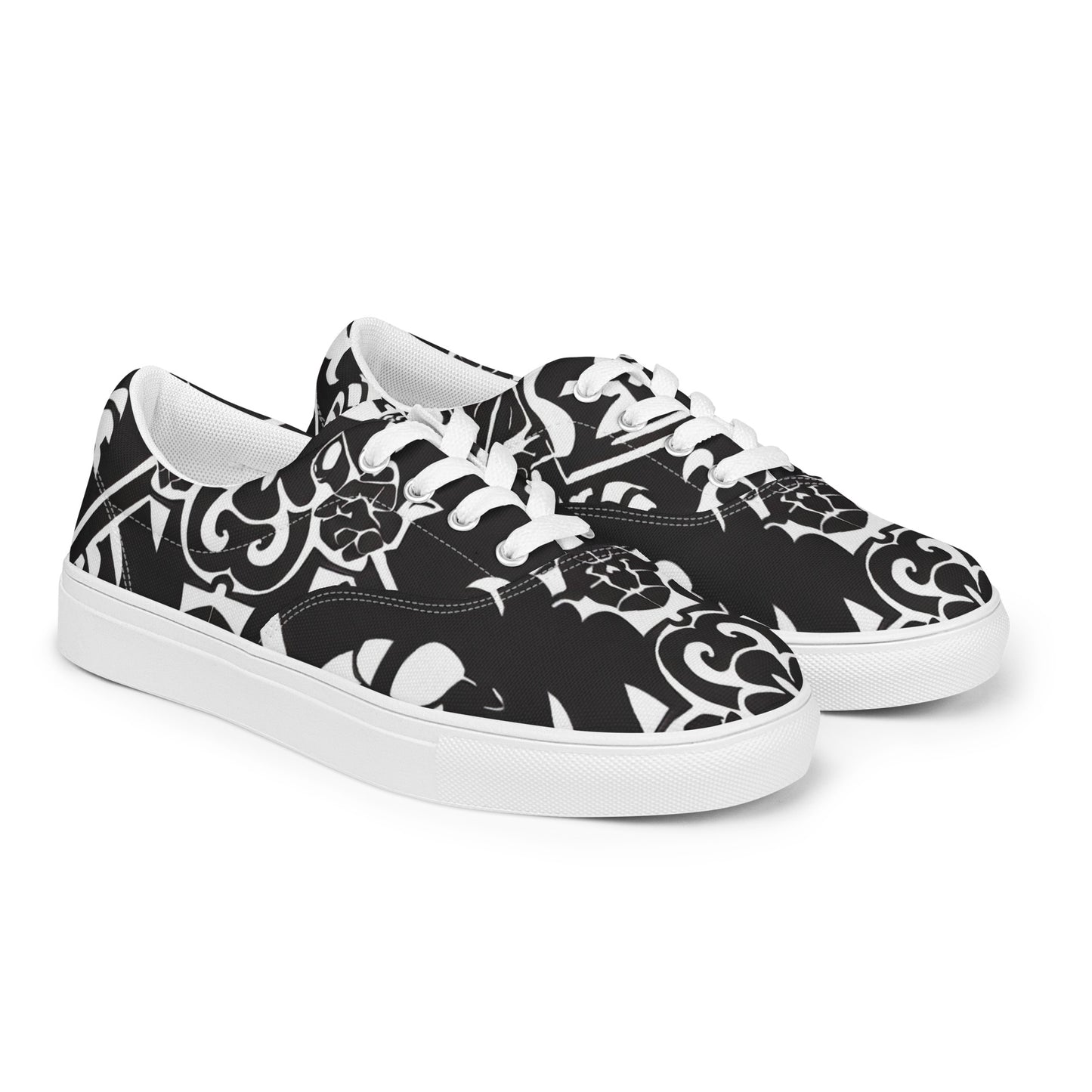 DMV 0140 Boho Women’s lace-up canvas shoes