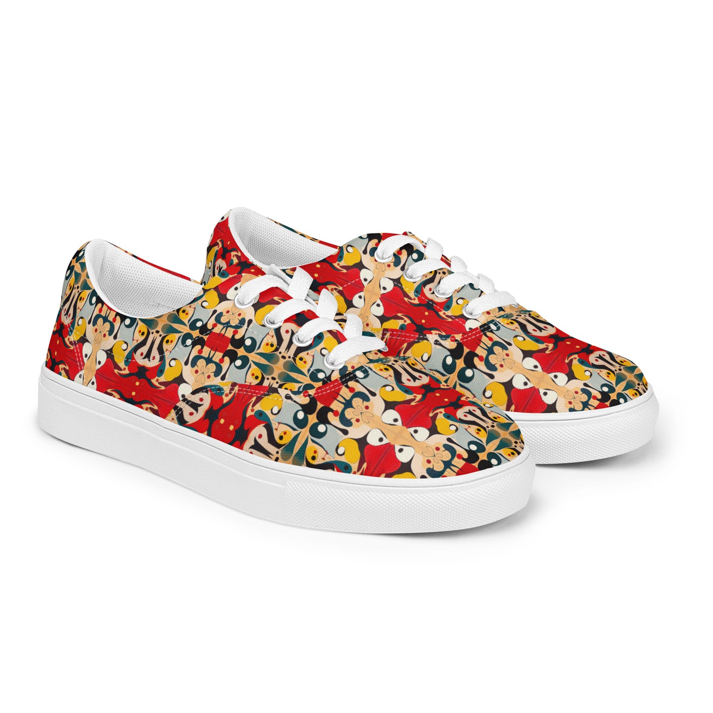 DMV 0203 Vintage Artsy Women’s lace-up canvas shoes