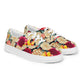 DMV 0260 Floral Women’s lace-up canvas shoes