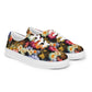 DMV 1522 Floral Women’s lace-up canvas shoes