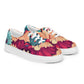 DMV 0293 Floral Women’s lace-up canvas shoes