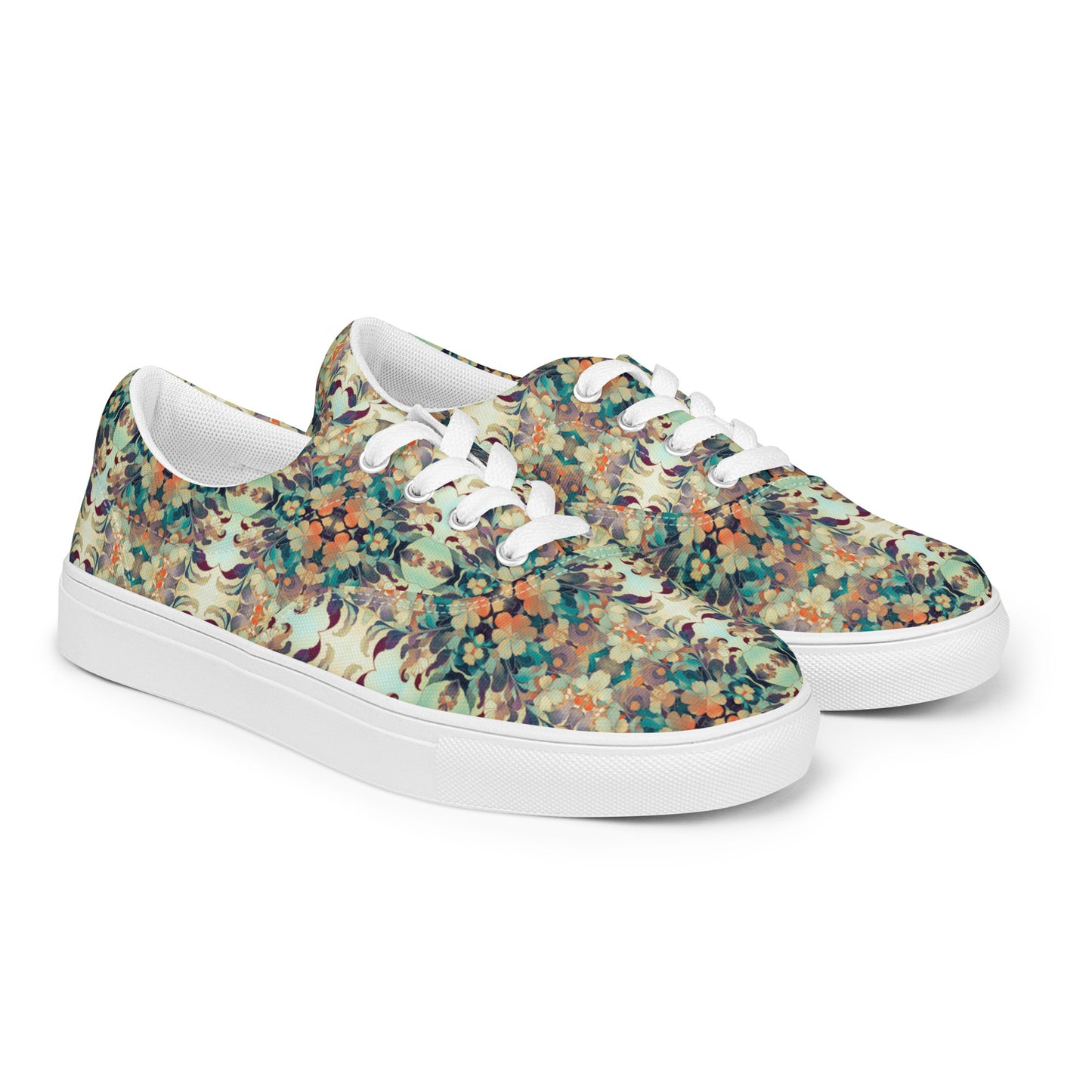 DMV 0408 Chic Boho Women’s lace-up canvas shoes