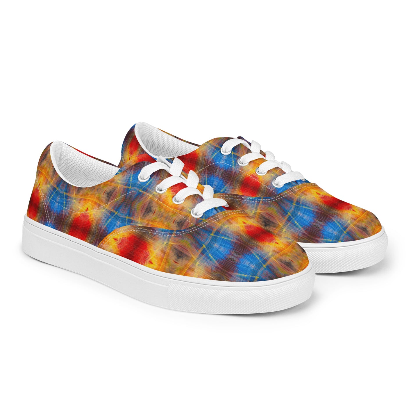 DMV 0341 Avant Garde Artsy Women’s lace-up canvas shoes