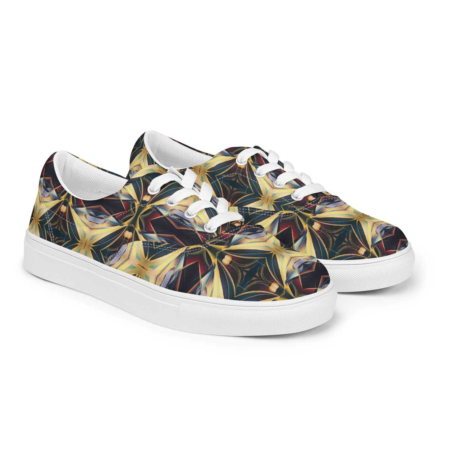 DMV 0925 Conceptual Artsy Women’s lace-up canvas shoes