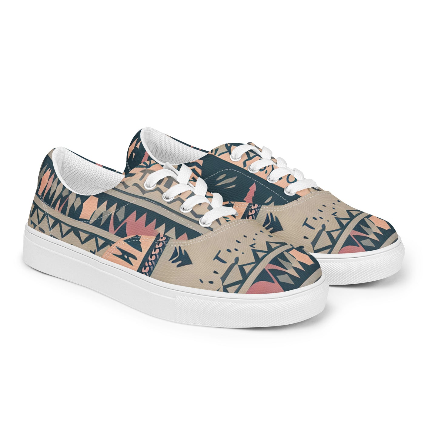 DMV 1220 Boho Women’s lace-up canvas shoes