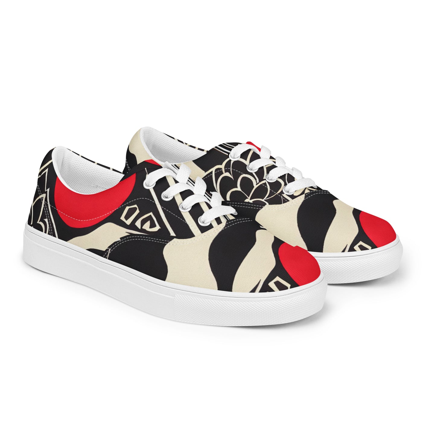 DMV 0917 Boho Women’s lace-up canvas shoes